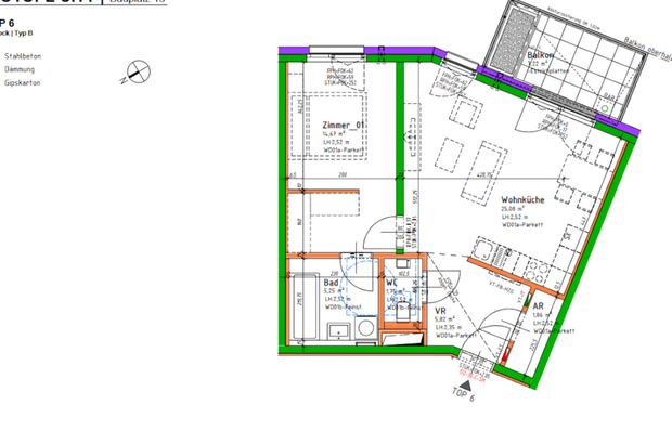 Wohnung mit Balkon mieten in 1100 Wien (Bild 1)