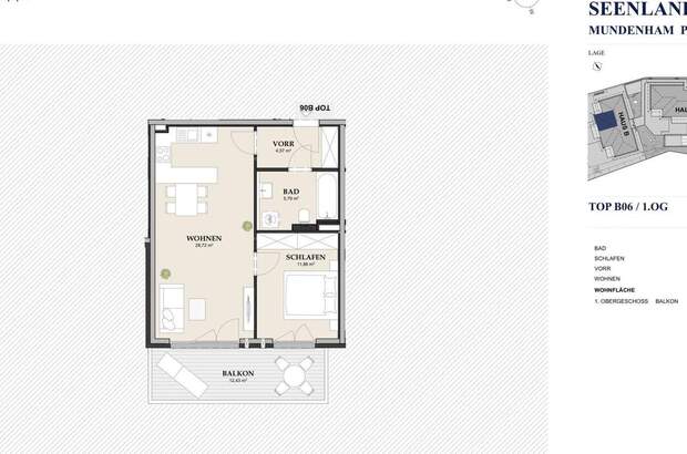Wohnung mit Balkon mieten in 5163 Palting (Bild 2)