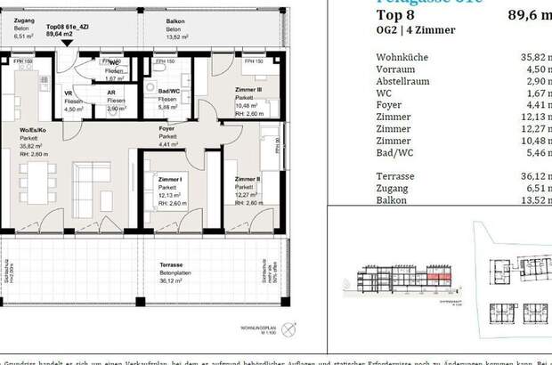 Wohnung mit Balkon kaufen in 8200 Gleisdorf