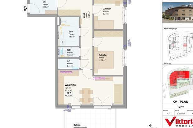 Wohnung mit Balkon kaufen in 5071 Wals (Bild 3)