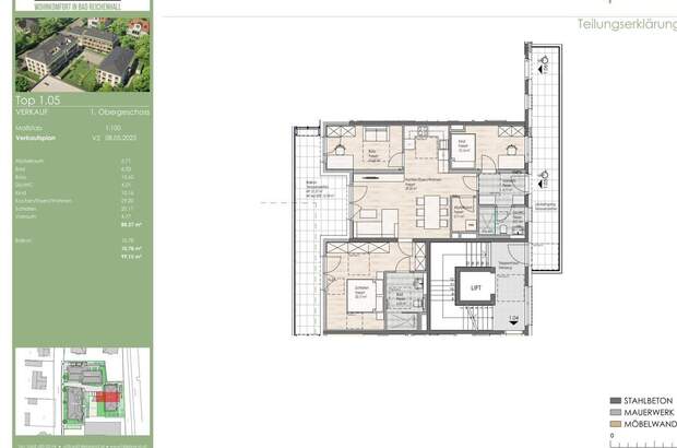 Wohnung mit Balkon kaufen in 83435 Bad Reichenhall (Bild 2)