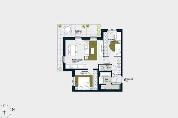 Wohnung mit Balkon kaufen in 1180 Wien (Bild 2)