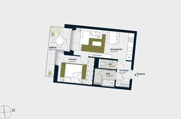 Wohnung mit Balkon kaufen in 1180 Wien (Bild 2)