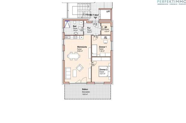Wohnung mit Balkon kaufen in 6423 Mötz (Bild 2)