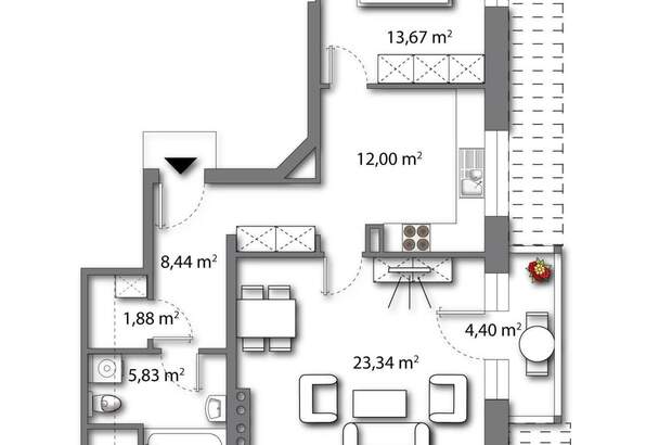 Wohnung mit Balkon kaufen in 5580 Tamsweg (Bild 5)