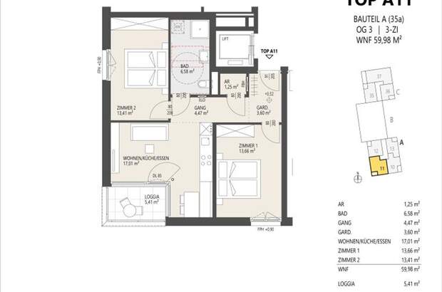 Wohnung mit Balkon kaufen in 6020 Innsbruck (Bild 2)