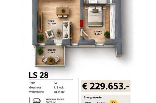 Terrassenwohnung kaufen in 5280 Braunau (Bild 3)