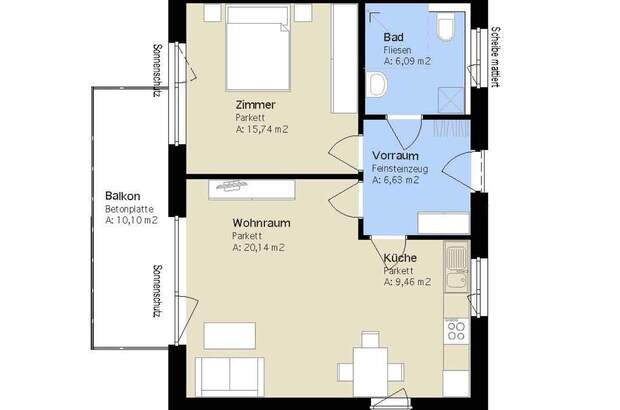 Terrassenwohnung mieten in 8053 Graz (Bild 1)