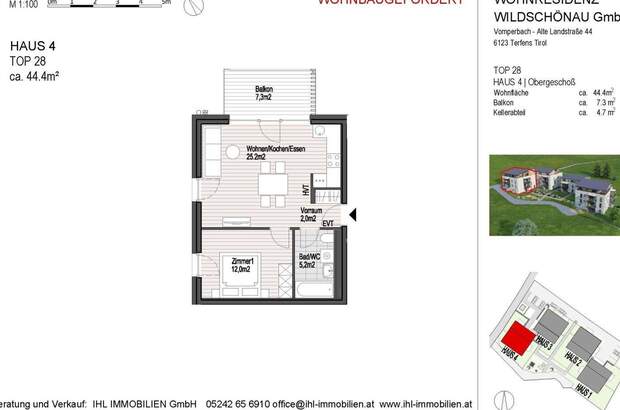 Wohnung mit Balkon kaufen in 6311 Oberau (Bild 4)