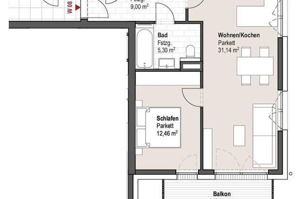 Wohnung mit Balkon kaufen in 5721 Piesendorf (Bild 4)