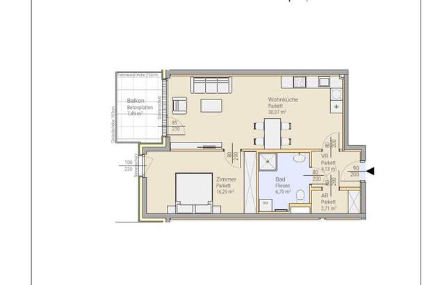 Wohnung mit Balkon mieten in 3442 Langenrohr (Bild 4)