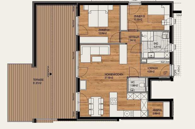 Eigentumswohnung in 6161 Natters (Bild 3)