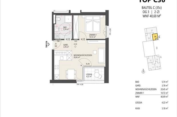 Wohnung mit Balkon kaufen in 6020 Innsbruck (Bild 2)
