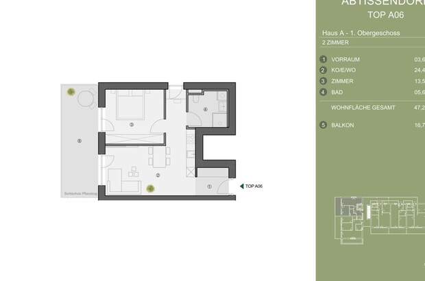 Wohnung mit Balkon kaufen in 8073 Feldkirchen (Bild 5)