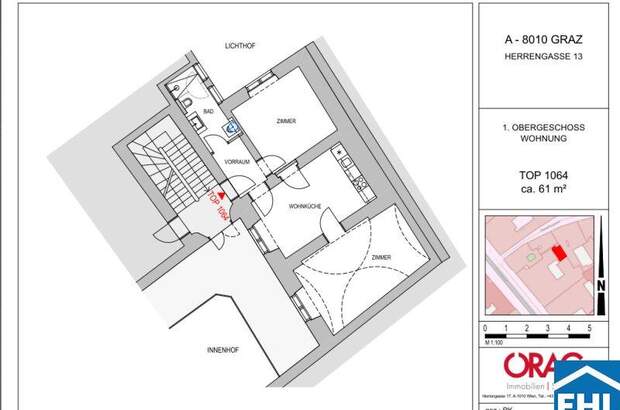 Wohnung mieten in 8010 Graz