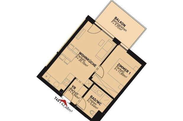 Terrassenwohnung kaufen in 1210 Wien (Bild 1)