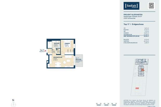 Terrassenwohnung mieten in 2320 Kledering (Bild 4)