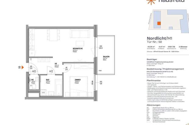 Wohnung mit Balkon mieten in 1220 Wien (Bild 1)