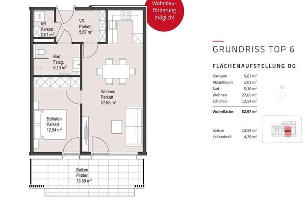 Wohnung mit Balkon kaufen in 5020 Salzburg (Bild 4)