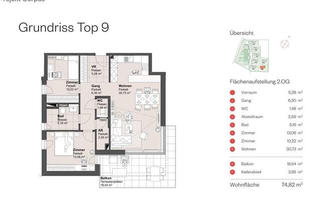 Wohnung mit Balkon kaufen in 5082 Grödig (Bild 3)