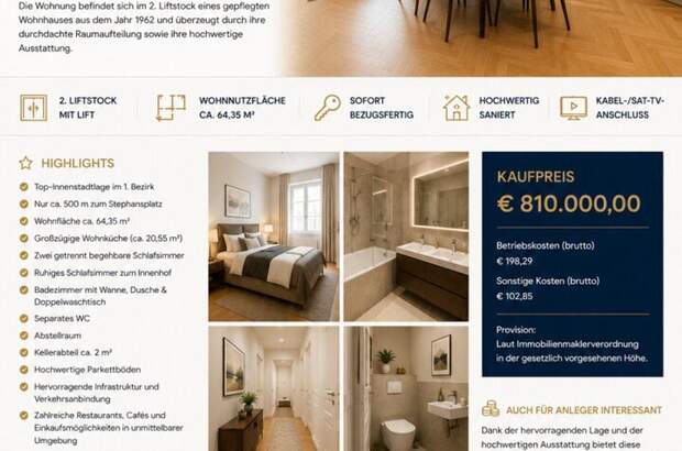 Wohnung kaufen in 1010 Wien