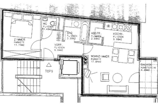 Wohnung mit Balkon mieten in 1050 Wien (Bild 1)