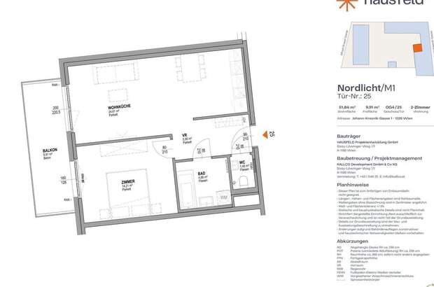 Wohnung mit Balkon mieten in 1220 Wien (Bild 2)