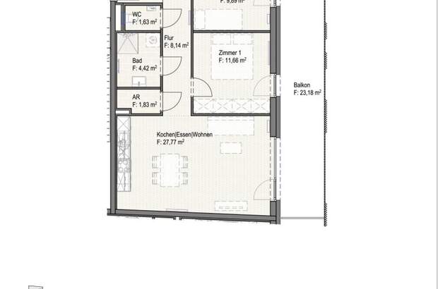 Wohnung mit Balkon mieten in 8020 Graz (Bild 2)