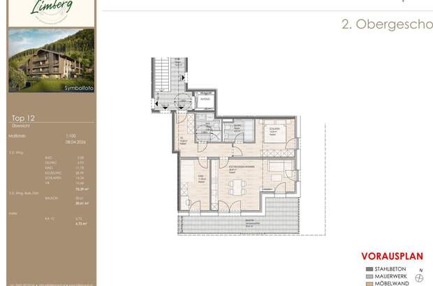 Wohnung mit Balkon kaufen in 5700 Bruckberg (Bild 2)