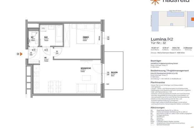 Wohnung mit Balkon mieten in 1220 Wien (Bild 1)