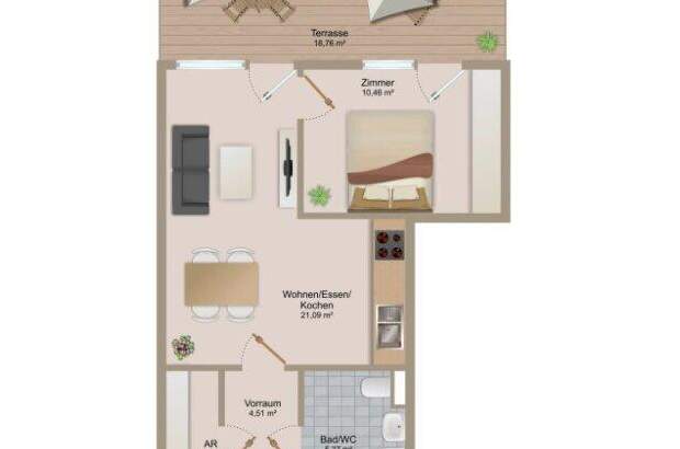 Terrassenwohnung mieten in 8020 Graz (Bild 5)