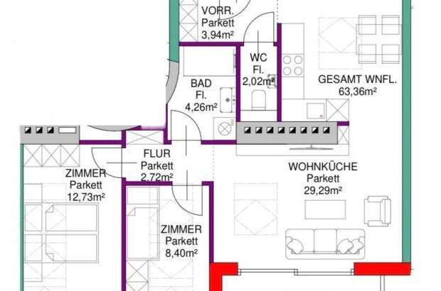Terrassenwohnung kaufen in 1100 Wien (Bild 1)