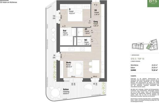 Wohnung mit Balkon kaufen in 9220 Velden (Bild 5)