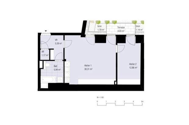 Terrassenwohnung mieten in 1060 Wien (Bild 1)