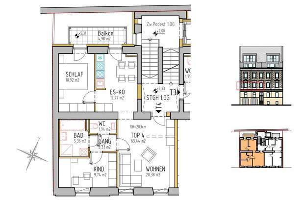 Altbauwohnung mit Balkon kaufen in 4020 Linz (Bild 1)