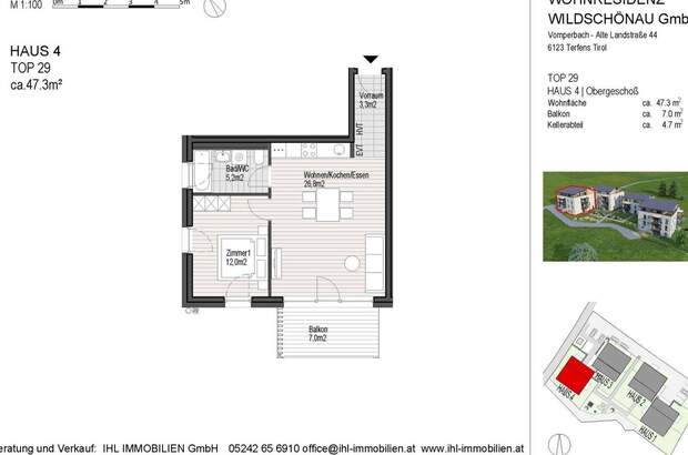 Wohnung mit Balkon kaufen in 6311 Oberau (Bild 3)