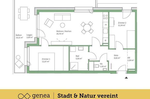 Wohnung mit Balkon kaufen in 8010 Graz (Bild 2)