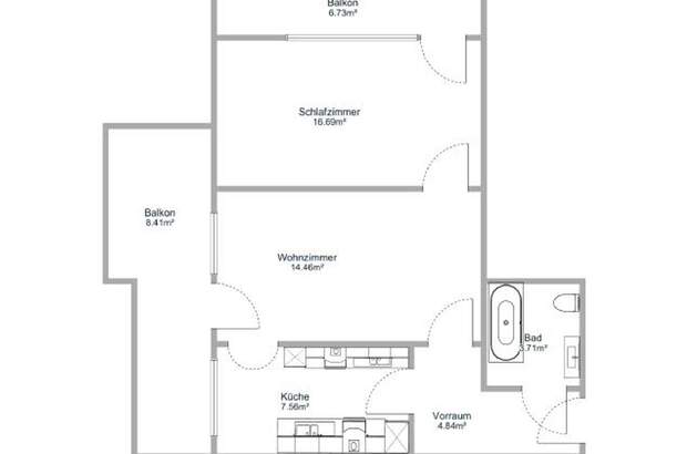 Wohnung mit Balkon mieten in 5020 Salzburg (Bild 2)