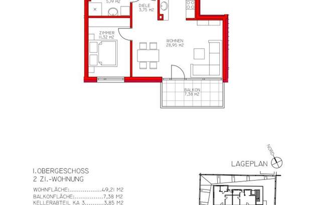 Wohnung mit Balkon kaufen in 6410 Telfs (Bild 2)