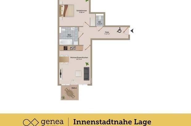 Wohnung mit Balkon mieten in 8020 Graz (Bild 3)