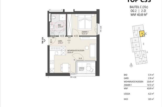 Wohnung mit Balkon kaufen in 6020 Innsbruck (Bild 2)
