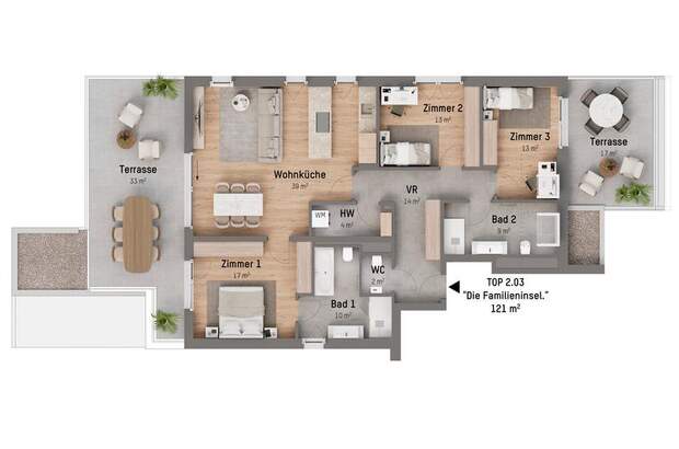 Terrassenwohnung kaufen in 1210 Wien (Bild 1)