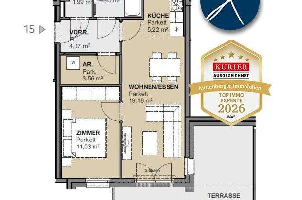 Terrassenwohnung mieten in 1230 Wien (Bild 4)