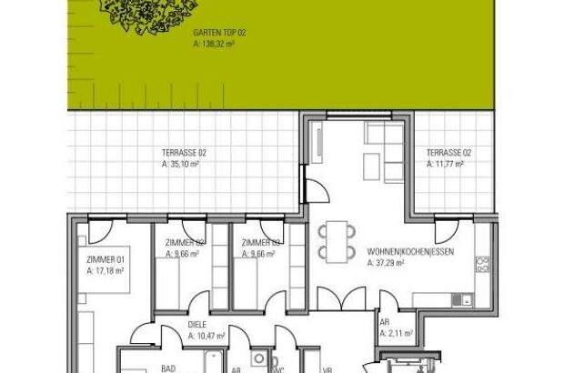 Terrassenwohnung kaufen in 8042 Graz (Bild 5)