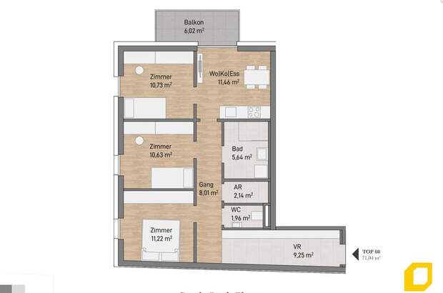 Wohnung mit Balkon kaufen in 8020 Graz (Bild 2)