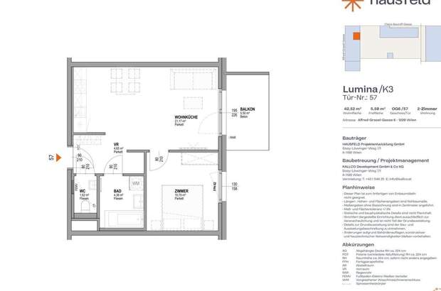 Wohnung mit Balkon mieten in 1220 Wien (Bild 1)