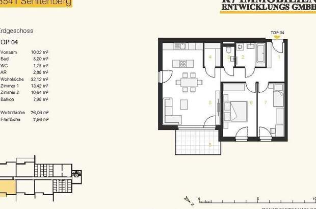 Wohnung mit Balkon kaufen in 3541 Senftenberg (Bild 3)