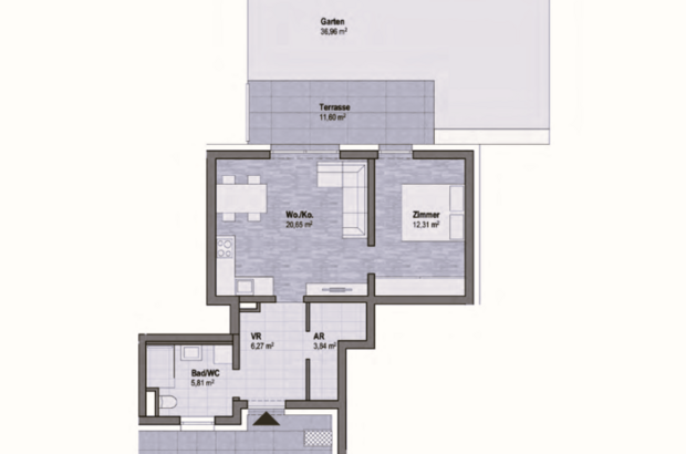 Terrassenwohnung kaufen in 8010 Graz Geidorf