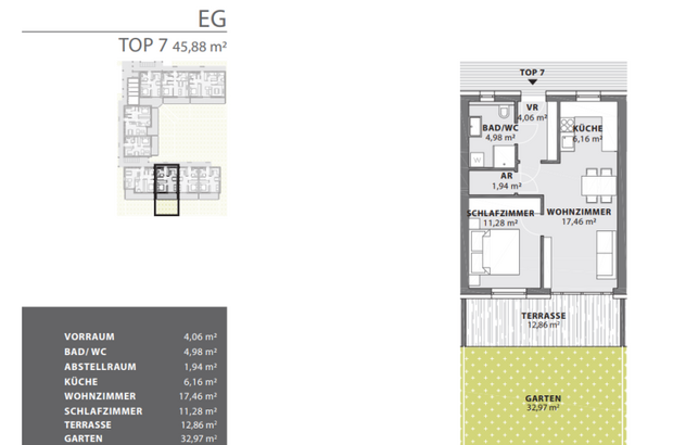 Terrassenwohnung kaufen in 8280 Fürstenfeld (Bild 2)
