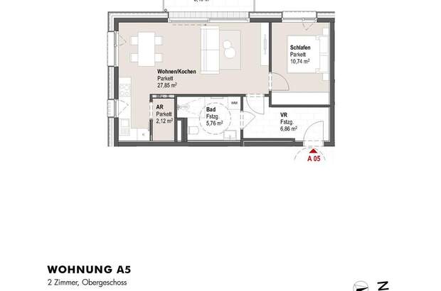 Wohnung mit Balkon kaufen in 5760 Saalfelden (Bild 2)